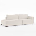 Sofá Clausi 2 Lugares Assento e Encosto Fixo Braço Lateral Esquerdo