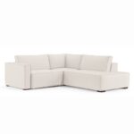 Sofá 3 Lugares Clausi Com Assento e Encosto Fixo Braço Lateral Direito