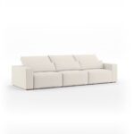 Sofá 3 Lugares Moma Assento Retrátil e Encosto Reclinável