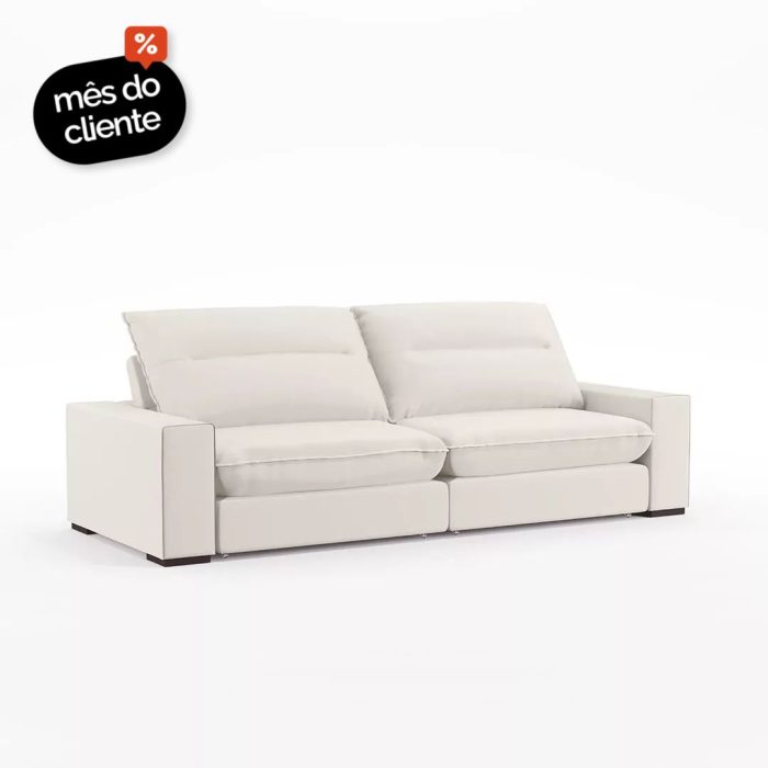 Sofá 2 Lugares Tuim Assento Retrátil e Encosto Reclinável - Imagem 1