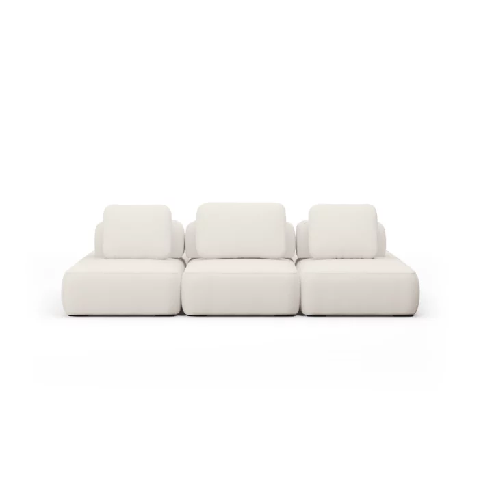 Sofá Modular Bono 3 Módulos Com Encosto Solto - Imagem 1