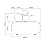 Sofá Modular Bono 2 Módulos Com Encosto Solto - Imagem 7