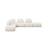 Sofá Modular Bono 6 Módulos Canto Com Puff e Encosto Solto