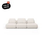 Sofá Modular Bono 3 Módulos Com Encosto Solto