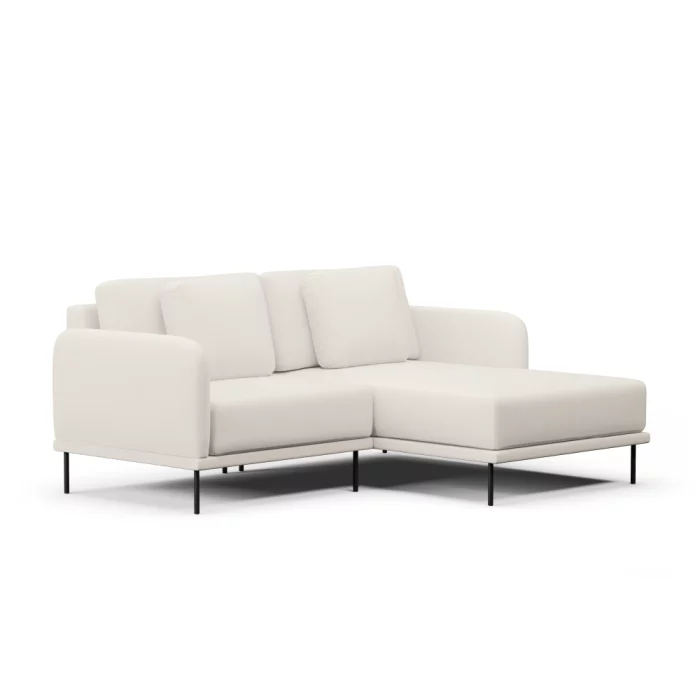 Sofá 2 Lugares Veso Com 1 Assento em Chaise - Imagem 8