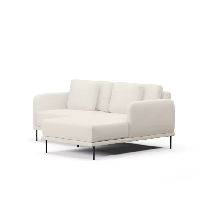 Sofá 2 Lugares Veso Com 1 Assento em Chaise - Imagem 14