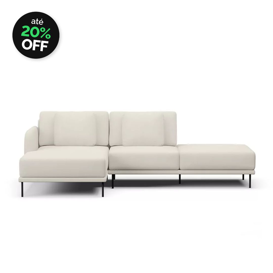 _BLACK - 2025-10-08T152513.557 Sofá 2 Lugares Veso Com Chaise e Puff - Imagem 1