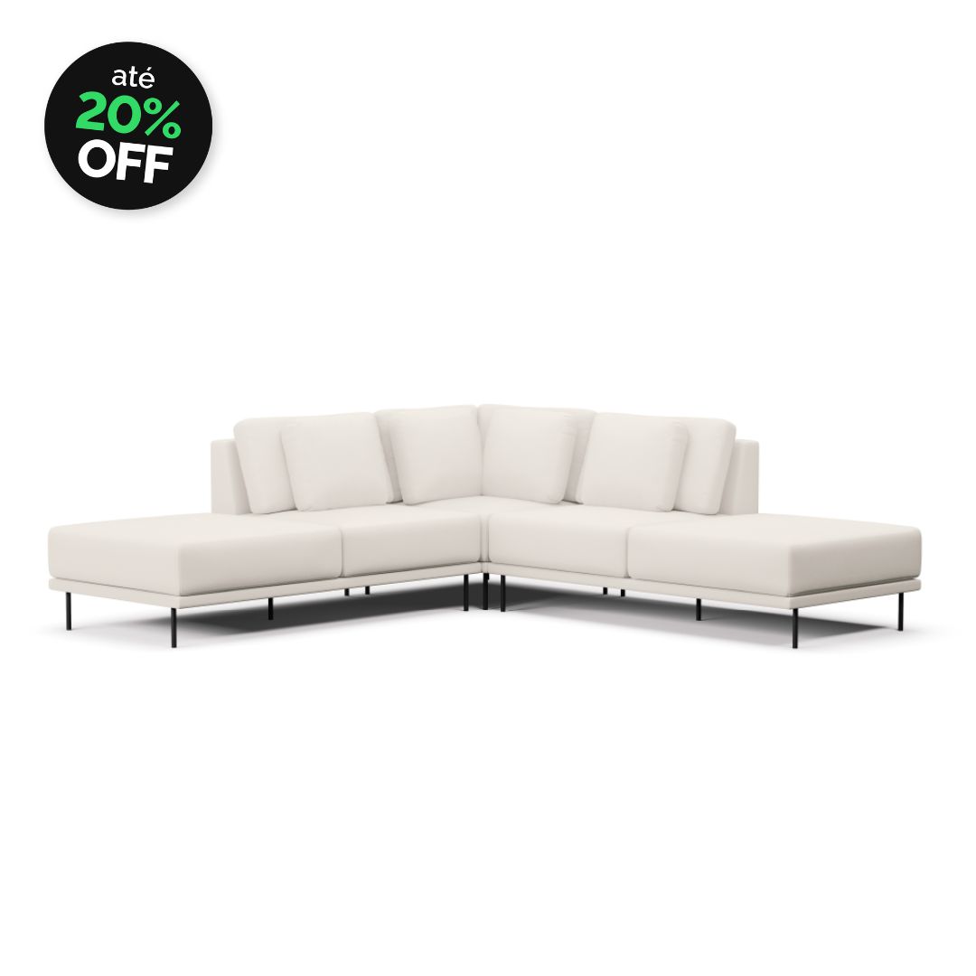 _BLACK - 2025-10-08T152743.108 Sofá 5 Lugares Veso Assento Fixo Canto Com Puff - Imagem 1