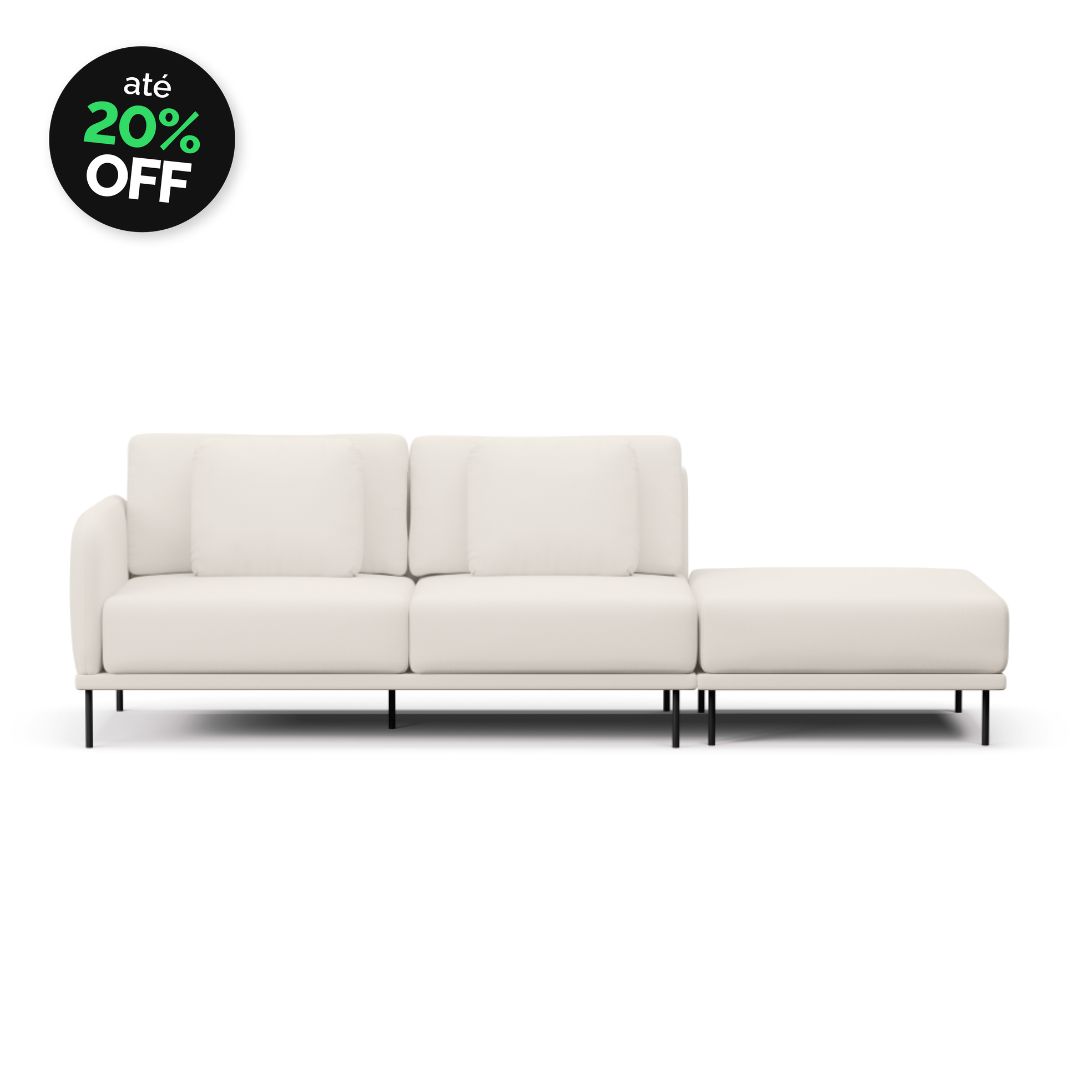 _BLACK - 2025-10-08T153149.297 Sofá 2 Lugares Veso Assento Fixo Com Puff - Imagem 1