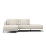 Sofá 2 Lugares Veso Com Chaise e Puff