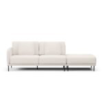 Sofá 2 Lugares Veso Assento Fixo Com Puff