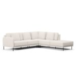 Sofá 5 Lugares Veso Canto Com Puff