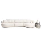 Sofá IA Bean Orgânico 3 Módulos Com Chaise