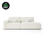 Sofá 2 Lugares IA Bold Assento Retrátil e Término em Chaise