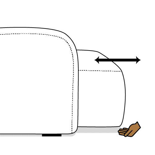 Abertura retrátil manual