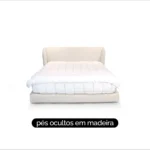 Cama Dama Com Pés de Madeira