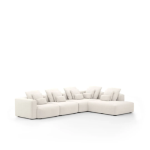 Sofá Glow 4 Lugares Assento Retrátil Encosto Fixo e Braço Lateral Direito 30cm