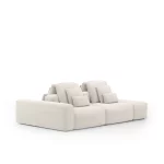 Sofá Glow Ilha 2 Módulos Com Puff e Encosto Automático