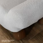 Poltrona Carpe Com Pés de Madeira Eucalipto - Imagem 2