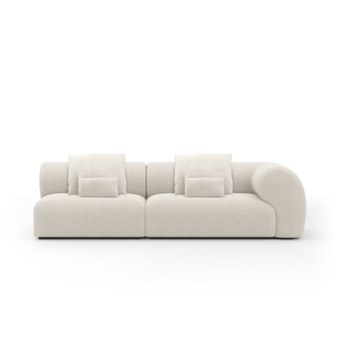 _BLACK - 2025-12-01T140406.193 Sofá Aron 2 Módulos Com Braço Lateral Esquerdo e Encosto Fixo - Imagem 1