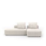 Sofá Glow 2 Módulos Com Encosto Solto