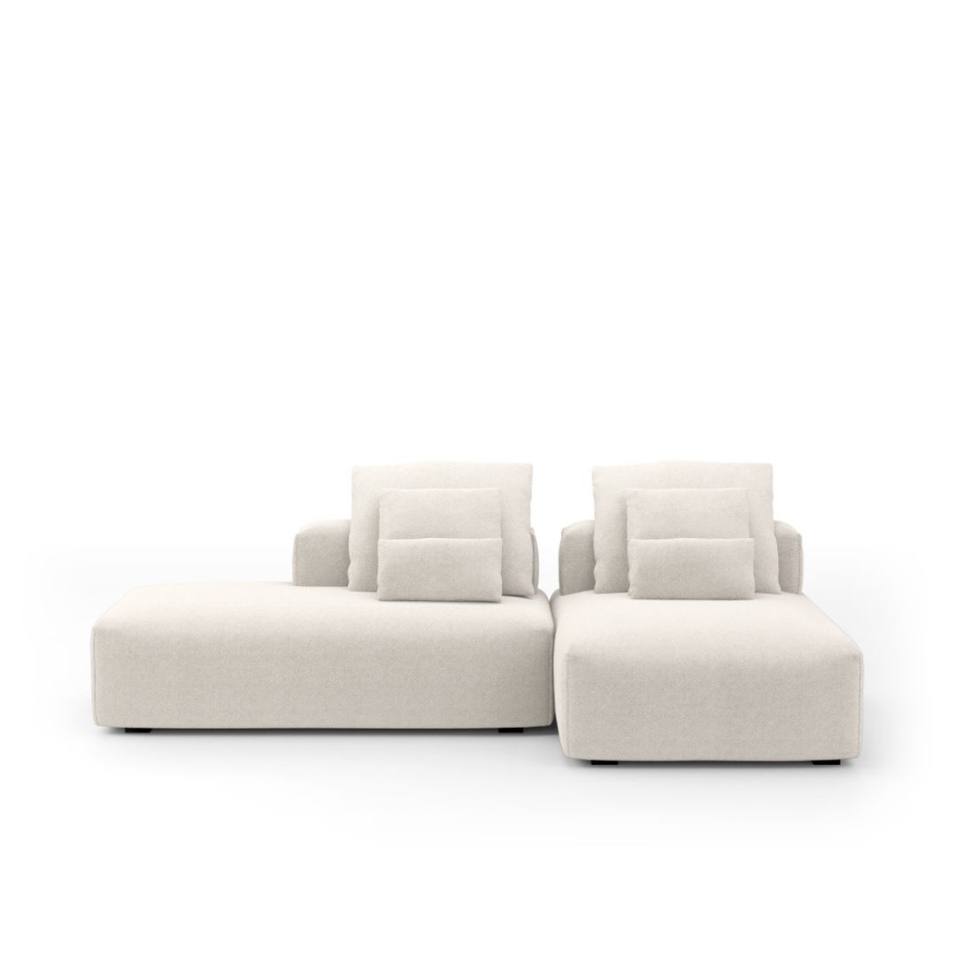 _BLACK - 2025-12-01T152307.671 Sofá Glow 2 Módulos Com Encosto Solto - Imagem 1