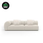 Sofá Aron 2 Módulos Com Braço Lateral Direito e Encosto Fixo