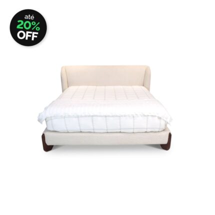 Cama Dama Com Pés de Madeira Eucalipto
