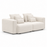 Sofá Glow 2 Lugares Retrátil com Encosto Fixo