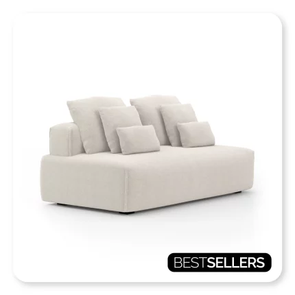 Sofá Glow Modular 1 Módulo 2 Encostos Soltos