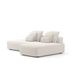 Sofá Glow 3 Módulos Com Encosto e Almofadas Soltas - Imagem 10