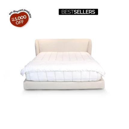 Cama Dama Com Encosto e Pés de Polietileno