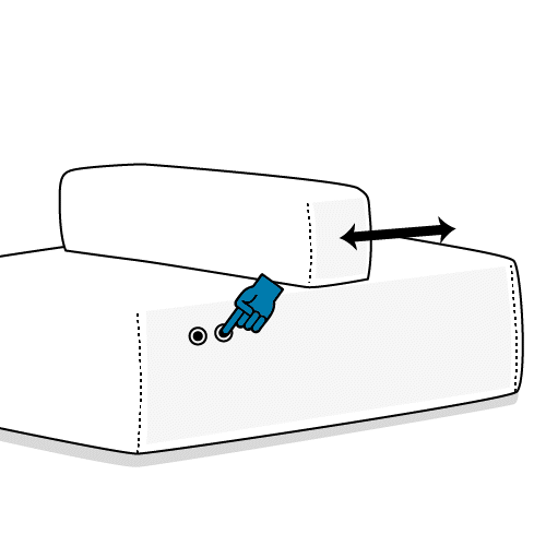Automação Encosto com Botão Touch