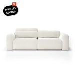 Sofá 2 Lugares IA Bold Assento Retrátil e Encosto Reclinável Manual