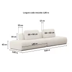 Sofá Bono 2 Módulos Em Chaise - Imagem 3