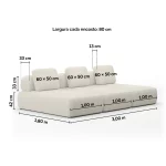 Sofá Bono 3 módulos - Imagem 3