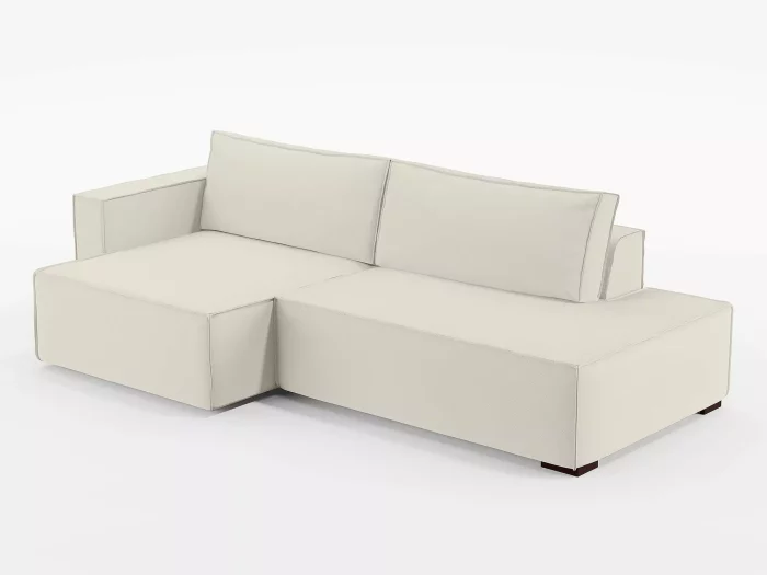 Sofá Clausi 2 Lugares Com Assento Retrátil, Término em Chaise e Braço Esquerdo - Imagem 4