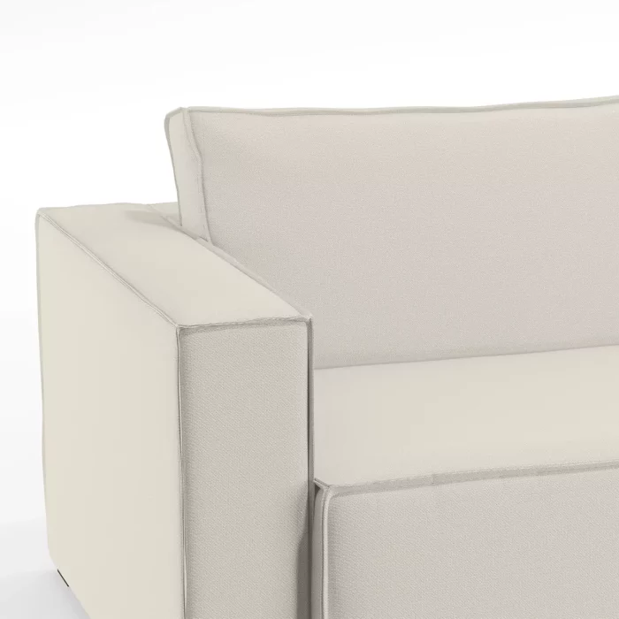 Sofá Clausi 2 Lugares Com Assento Retrátil, Término em Chaise e Braço Esquerdo - Imagem 3