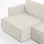 Sofá Clausi 2 Lugares Com Assento Retrátil, Término em Chaise e Braço Esquerdo - Imagem 2