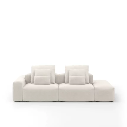 Sofá Glow 3,05m modular com puff