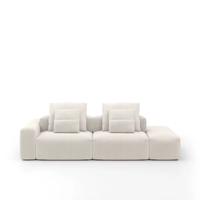 Sofá Glow 3,05m modular com puff - Imagem 1