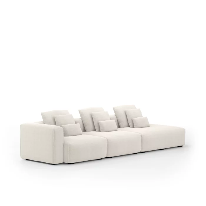 Sofá Glow 3 módulos retráteis 3,50m - Imagem 2