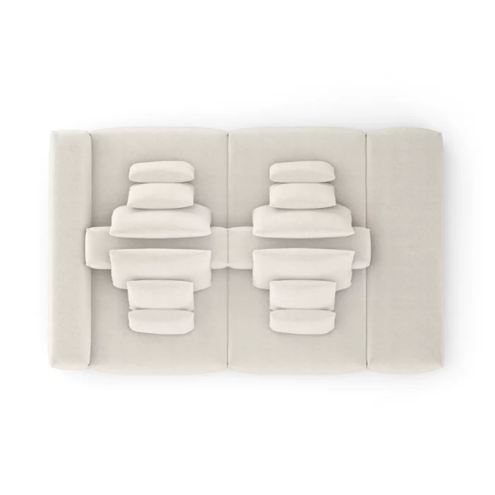 Sofá Glow 3,05m modular com puff - Imagem 9