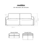 Sofá Cama Agata 2,50m - Imagem 5