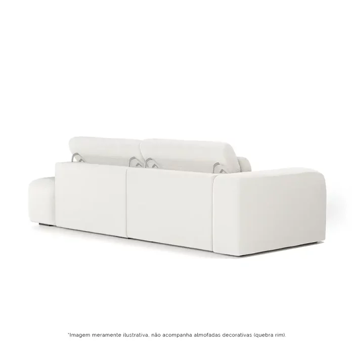 Sofá Ia Bold retrátil e reclinável 2,58m - Imagem 5
