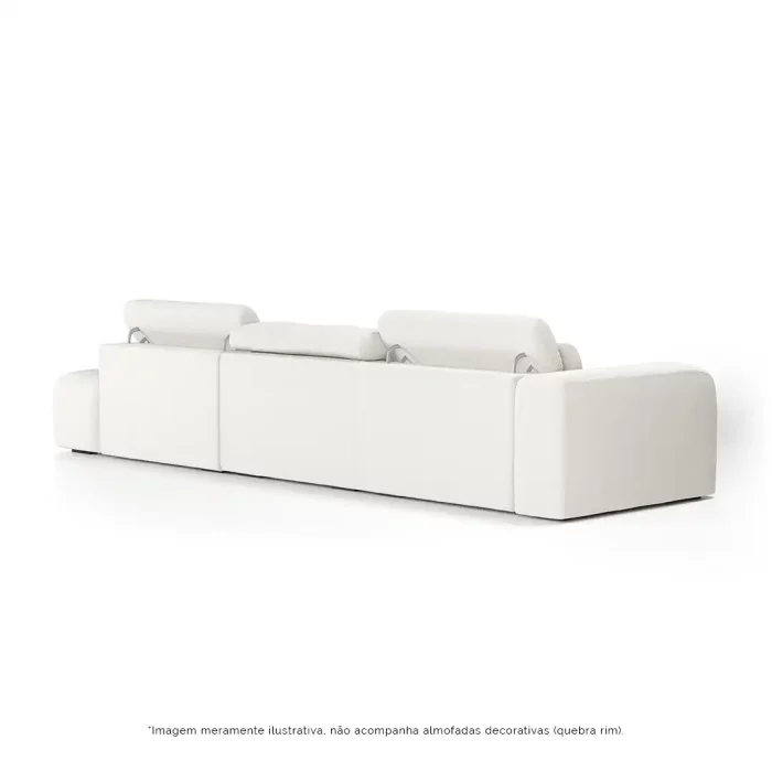 Sofá Ia Bold retrátil e reclinável 3,88m - Imagem 5