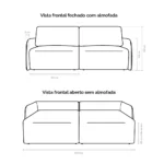 Sofá Cama Ágata 1,90m - Imagem 5