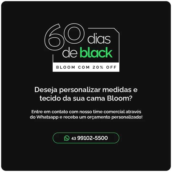 Cama Bloom com LED King - Imagem 9