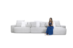 Sofá Glow 3 módulos retráteis com chaise 3,60m - Imagem 5