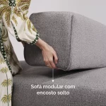 Sofá Glow 2,70m x 1,60m com encosto solto - Imagem 4